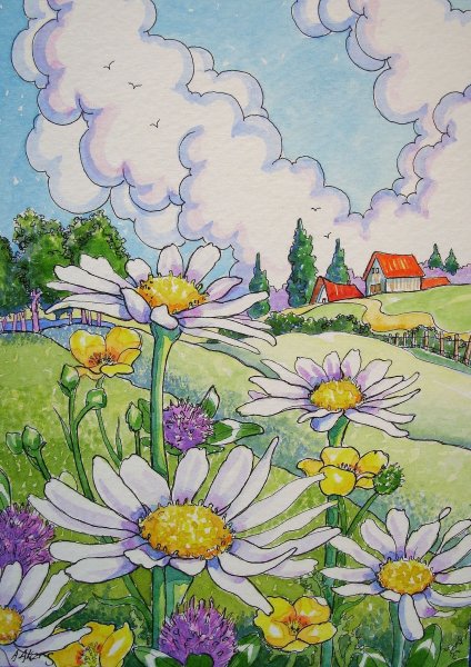 Рисунки на летнюю тему