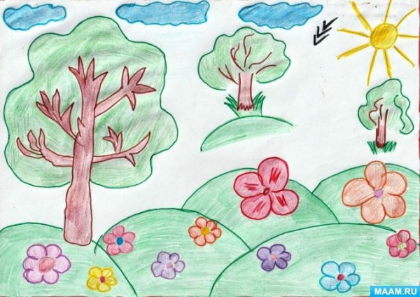 Рисунок лето 3 класс