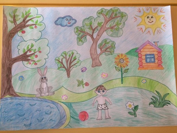 Рисунок лето для детей