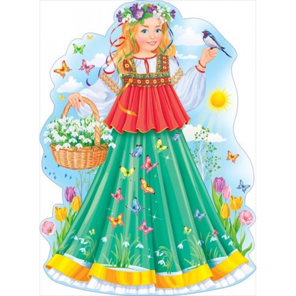 Мультяшные дети на природе