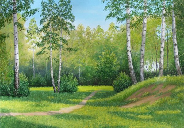 Лесная Полянка с бабочками