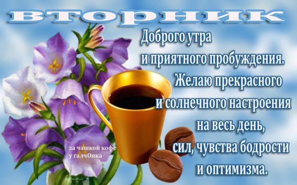 Доброе утро вторника
