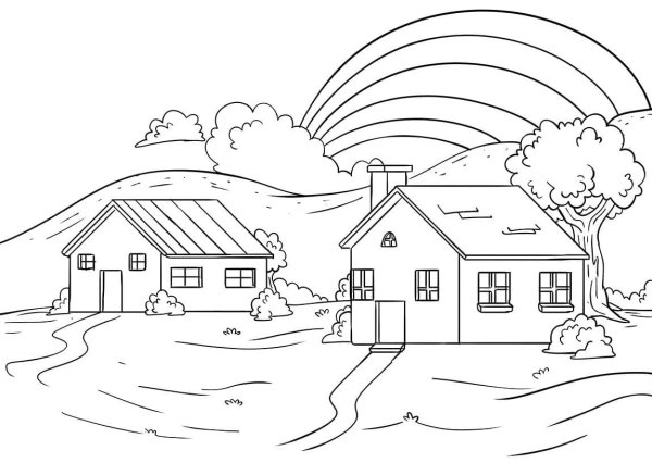 Раскраска природа