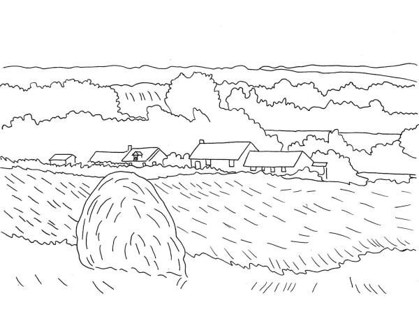 Раскраска природа