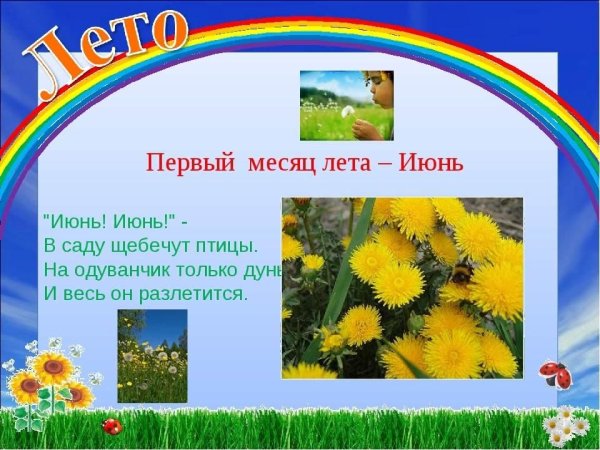 Стихи про июнь