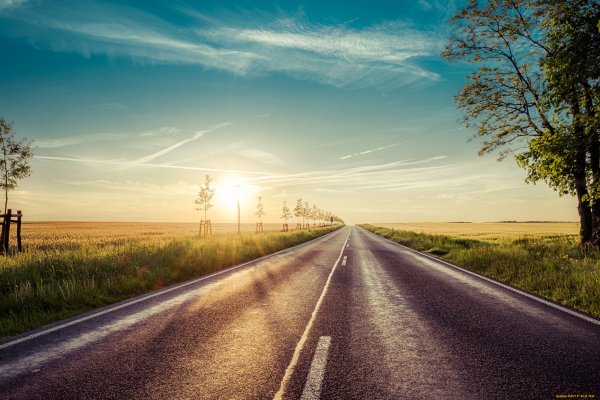 Красивые обои дорога