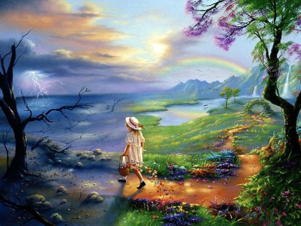 Лето в виде девушки