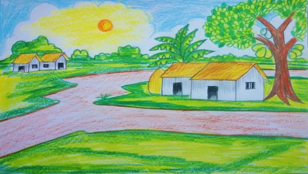 Летний пейзаж 1 класс