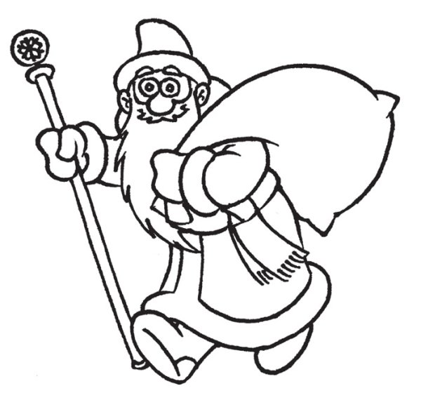 Новогодняя сказка раскраска