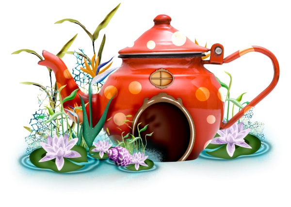 Сказочный домик чайник