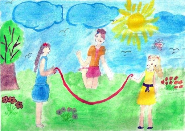 Рисунок на тему лето