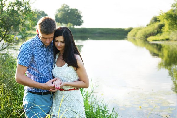 Фотосессия на природе летом пара