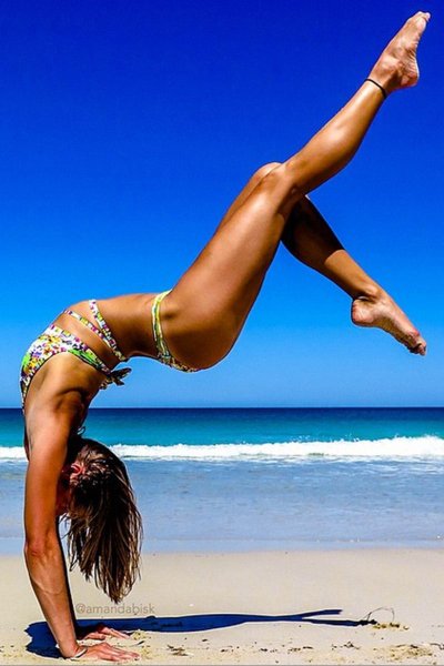 Красивое тело на море