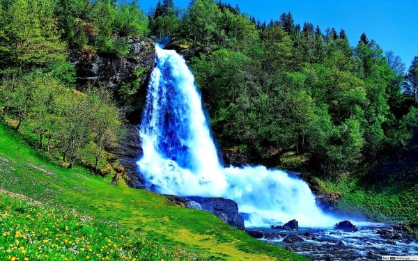 Очень красивые водопады с природой обои