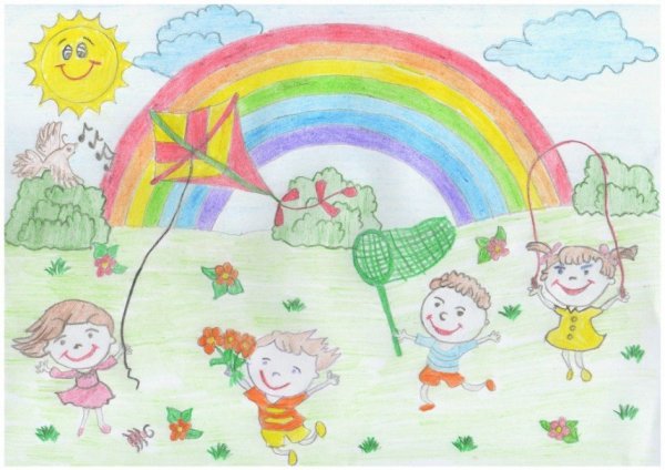 Рисунок на тему летние каникулы
