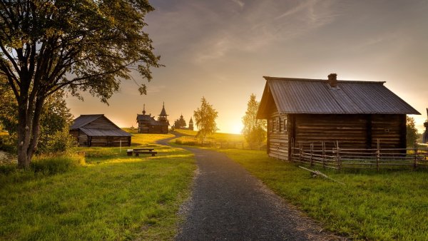 Пейзаж деревни
