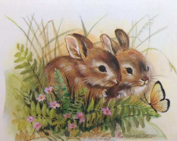 Картина Зайчата для детей