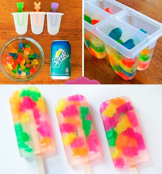 Фруктовый лед с мармеладом