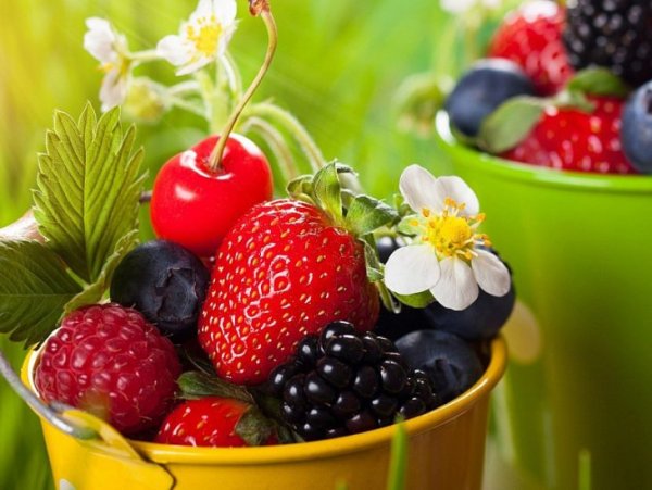 Клубника вишня малина