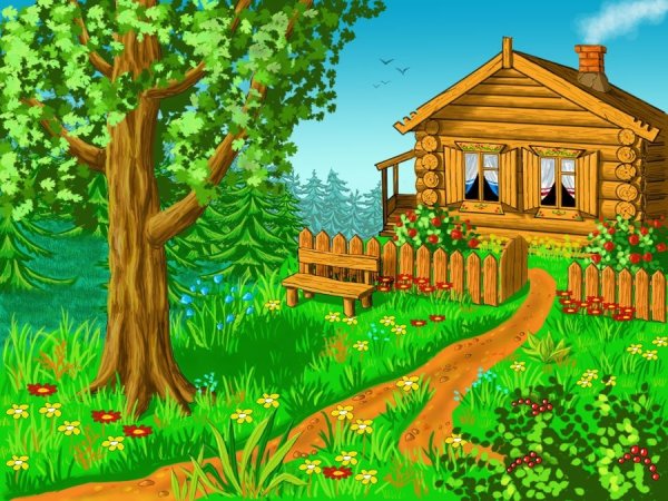 Мультяшная деревня