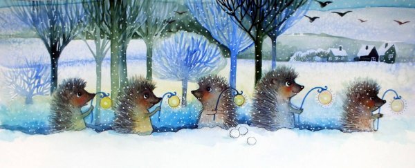 Доброе утро Ежик зима