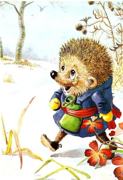 Ежик весной