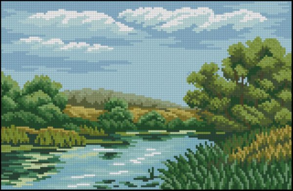 Вышивка крестом пейзажи и природа