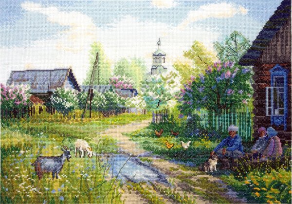 Набор для вышивания Марья Искусница "деревушка"