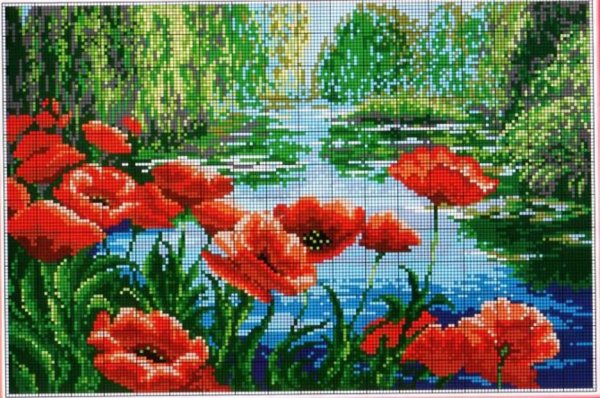 Маки у озера Дименшенс