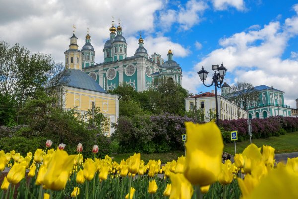 Собор в Смоленске весной