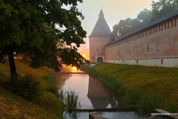 Смоленск Крепостная стена рассвет