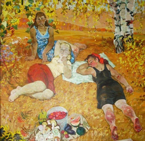 Осенний праздник в живопись