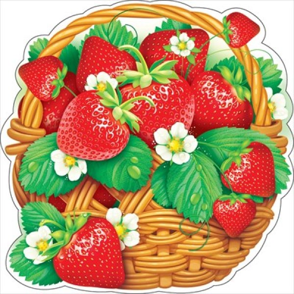 Украшение на скотче ягоды