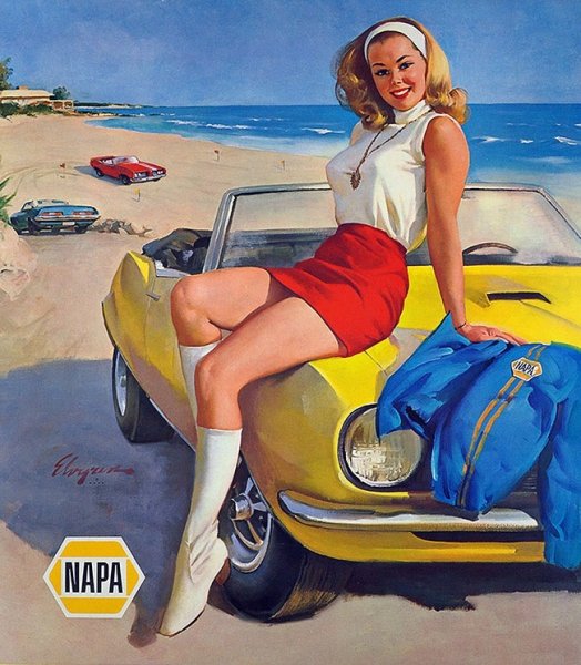 Пин ап девушка на пляже