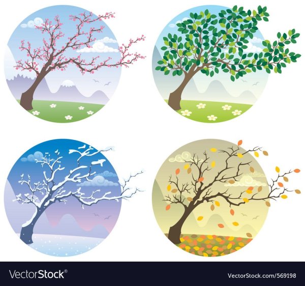 Времена года стилизация