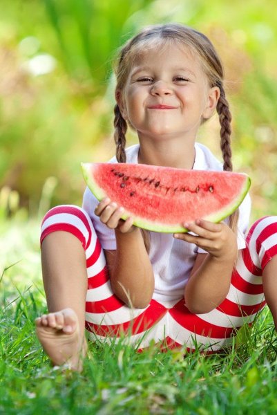 Фотосессия с арбузами детская