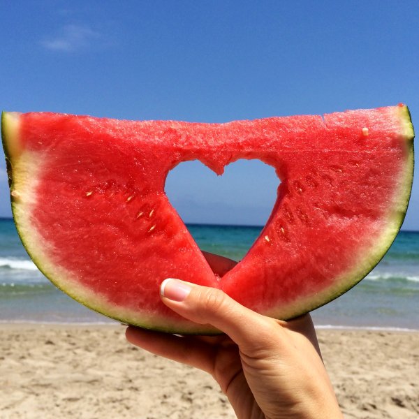 Арбуз сердечко