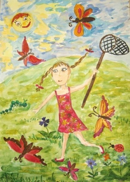 Рисунок лето для детей