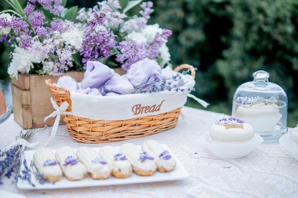 Украшение стола в стиле Прованс