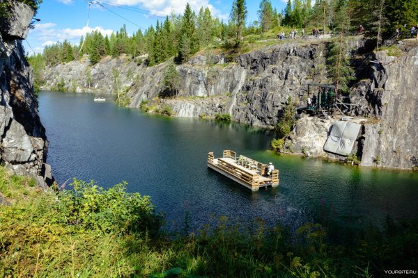 Горный парк Рускеала лодки