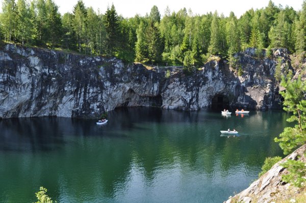 Карелия парк Рускеала