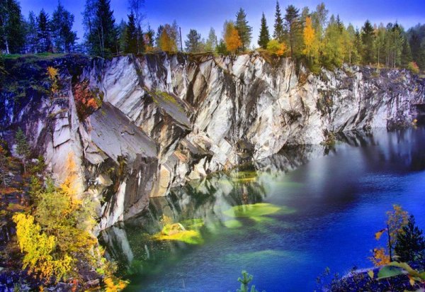 Сортавала карьер Рускеала