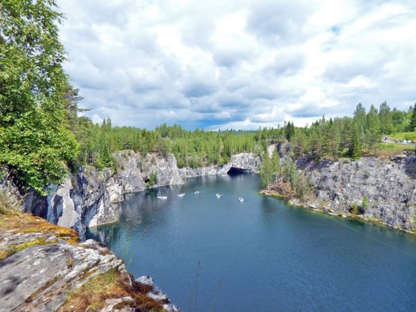 Карелия парк Рускеала