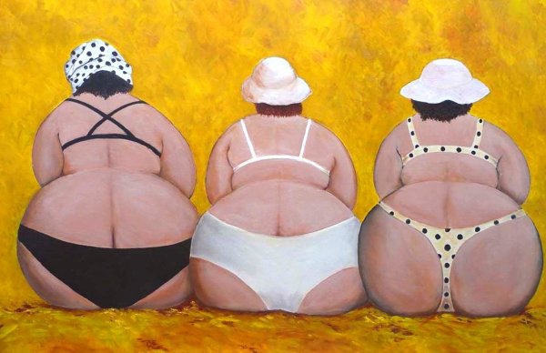Картина три толстые женщины