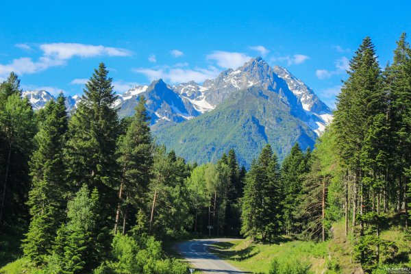 Река Архыз в поселке