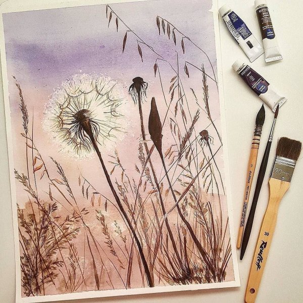 Идеи для рисунков акварелью