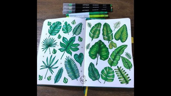 Листочки для скетчбука