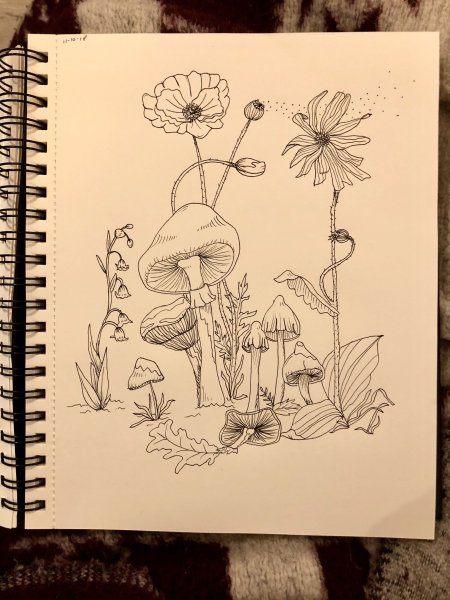 Рисунки в скетчбуке