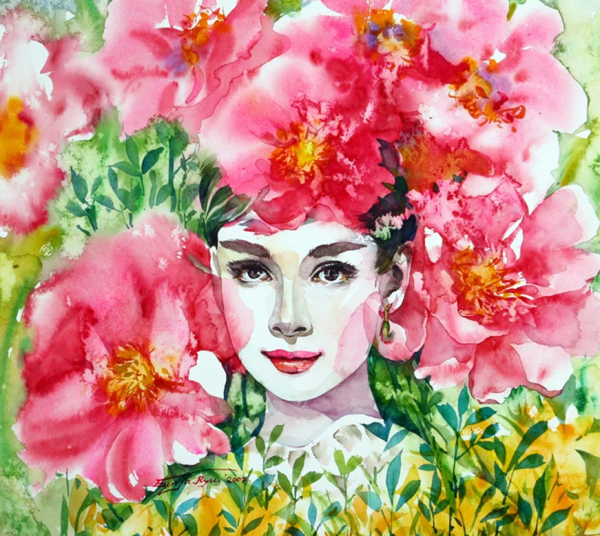 Ryu Eunja акварели