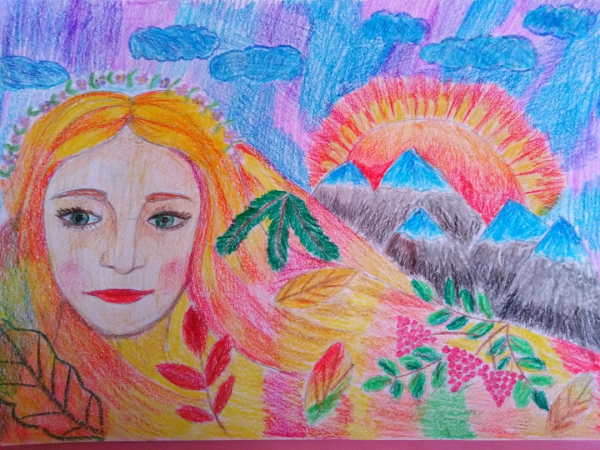 Девочка в ромашках